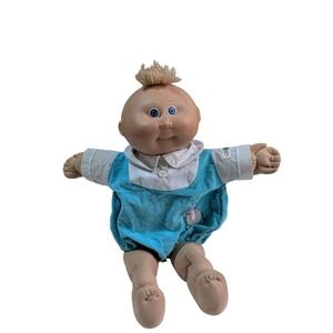 Vintage 1982 Coleco Cabbage Patch Kids Boy Doll Wheat Tuft Blue Eyes